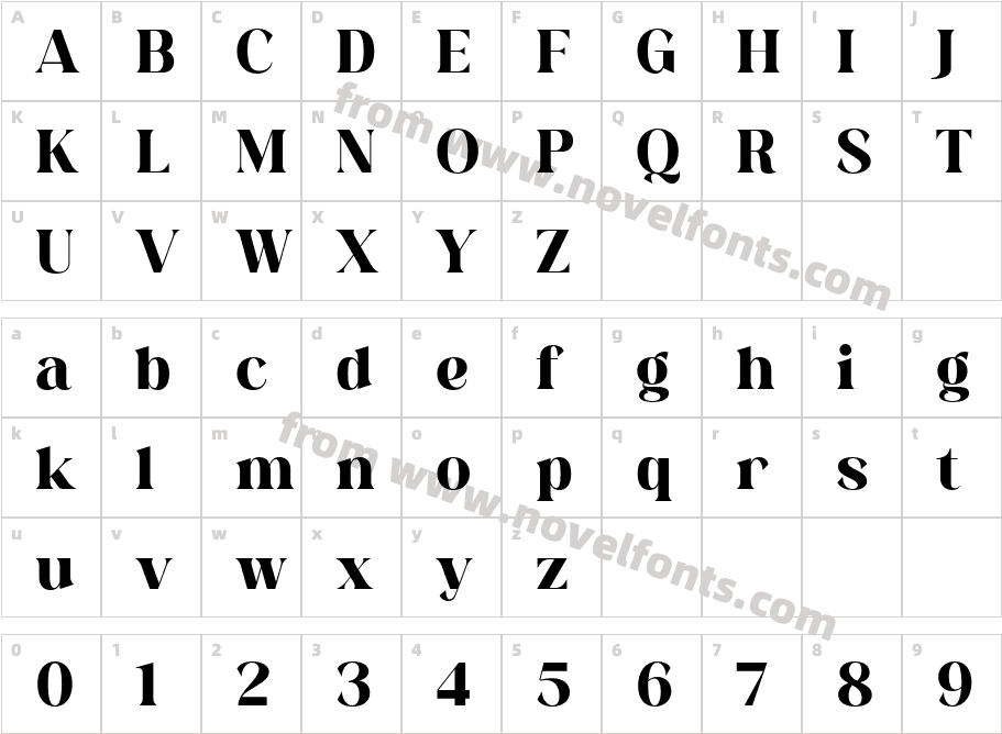 Anabae Extra BoldCharacter Map