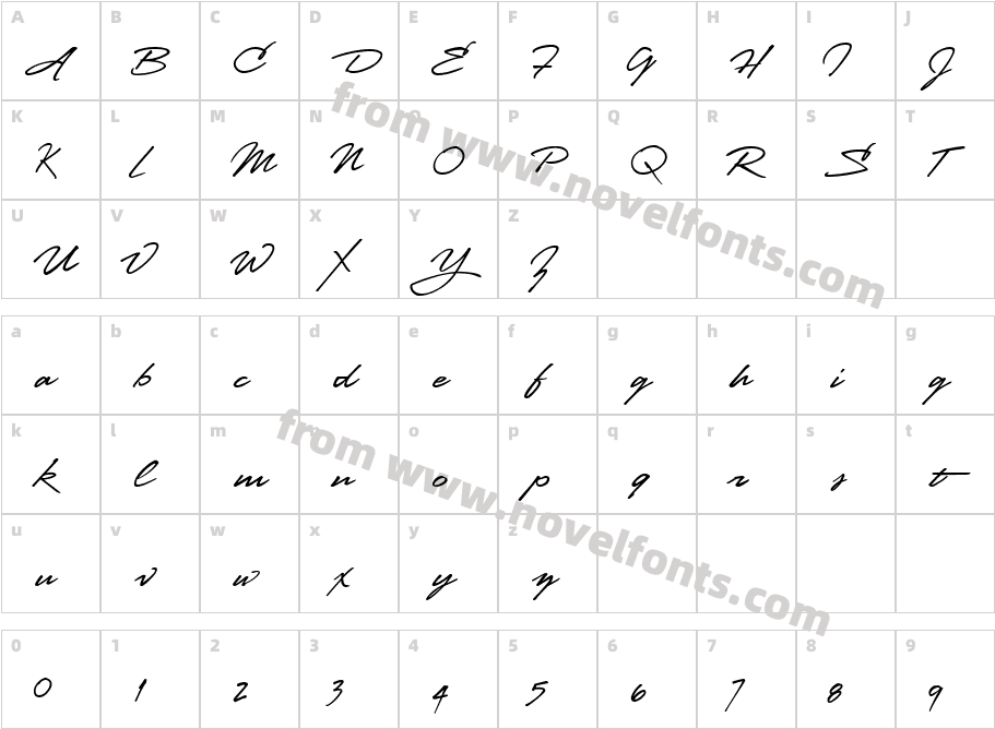 LHF Stanford ScriptCharacter Map