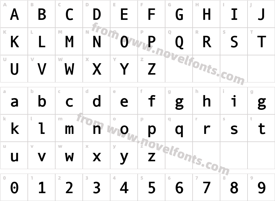 Andale$ Mono W01 BoldCharacter Map