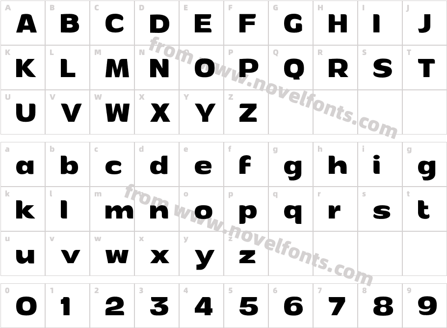 Andor Demi BoldCharacter Map