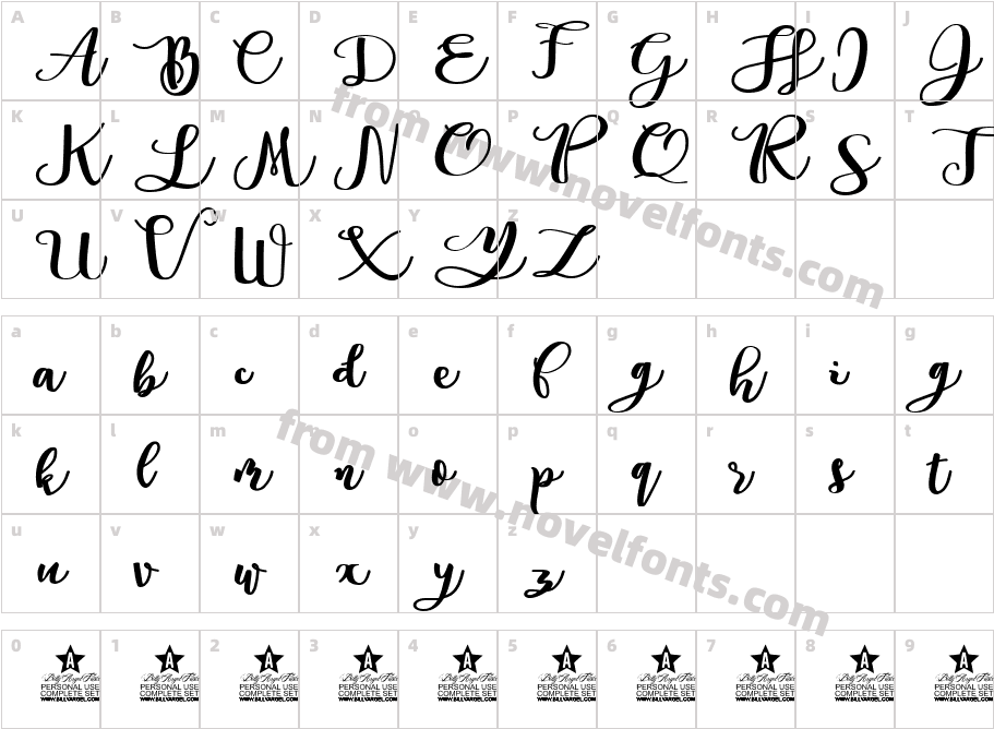 Andorra Personal UseCharacter Map