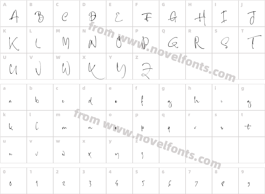 Androgino RegularCharacter Map