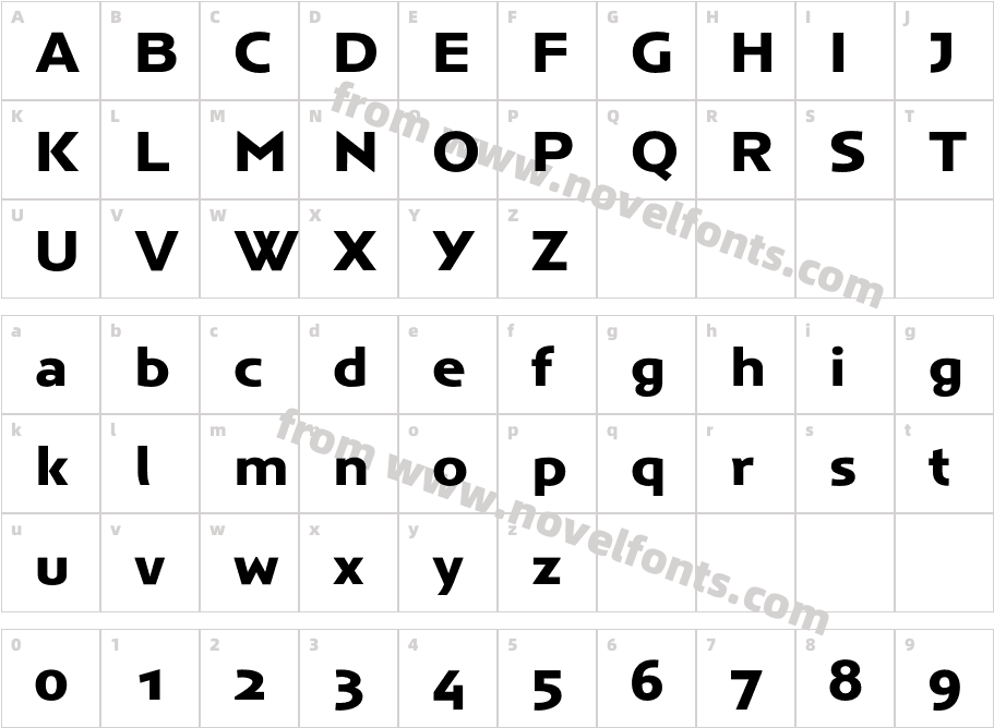 Anisette Std Petite BoldCharacter Map