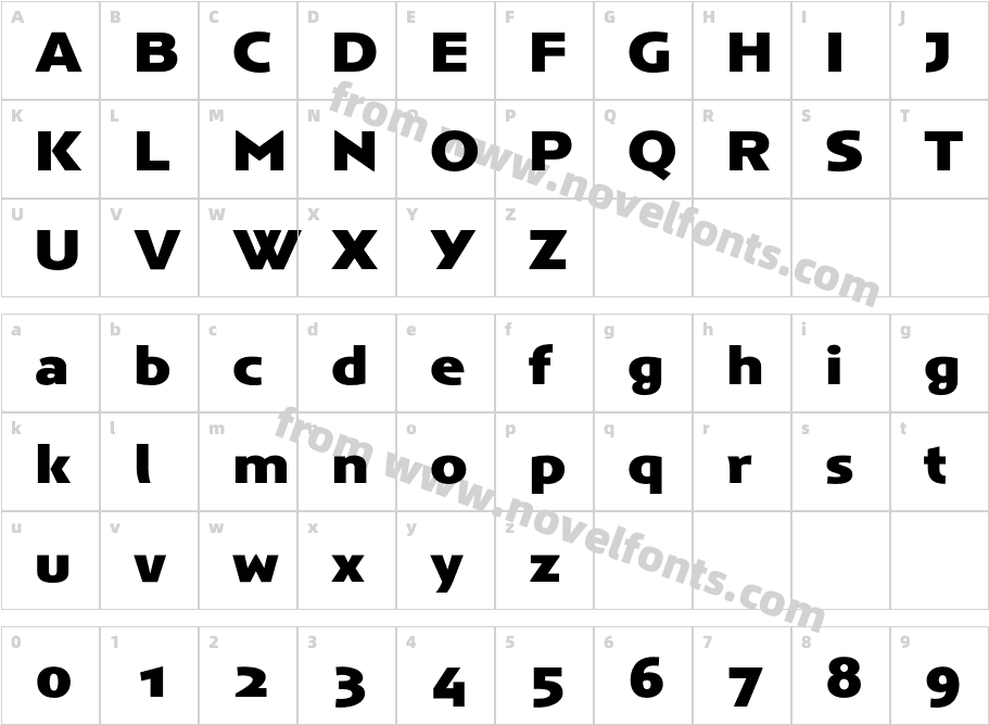 Anisette Std Petite Ex BoldCharacter Map