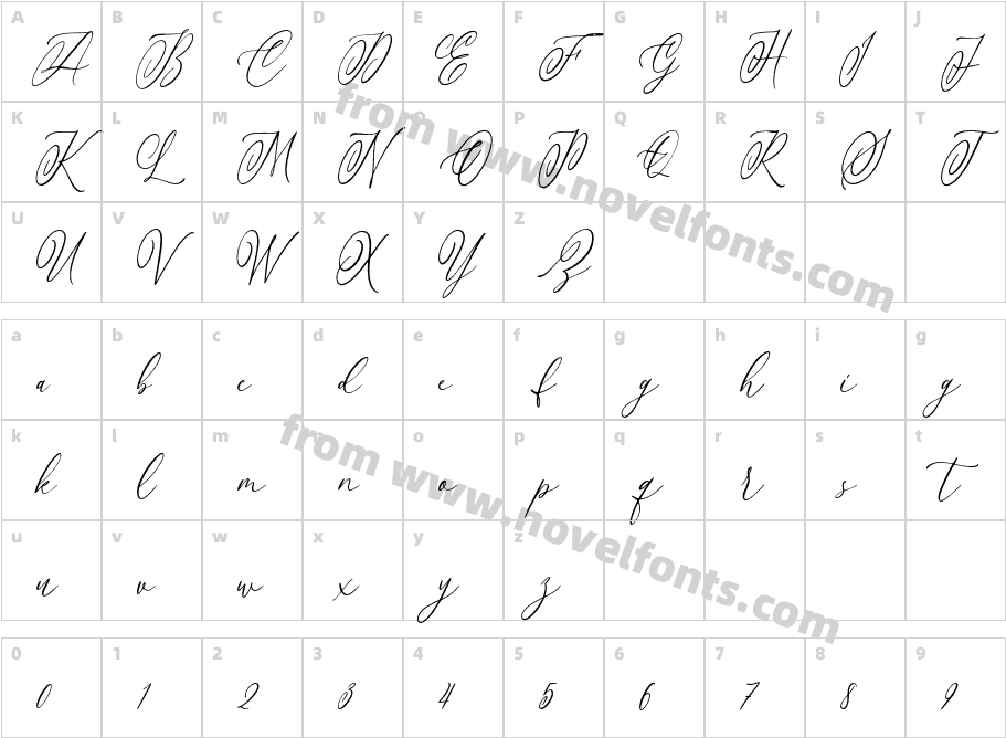 Antellope RegularCharacter Map