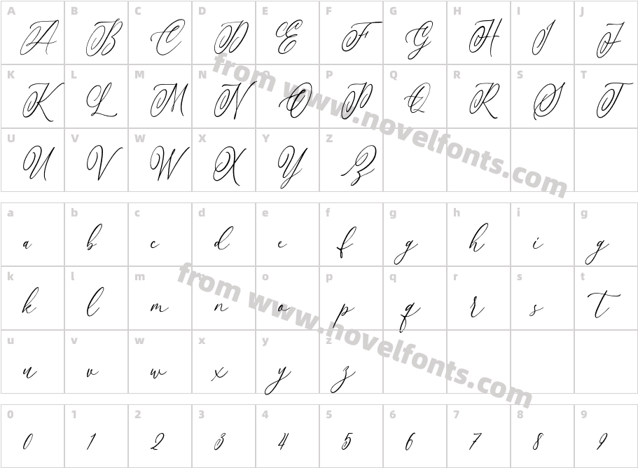 Antellope RegularCharacter Map