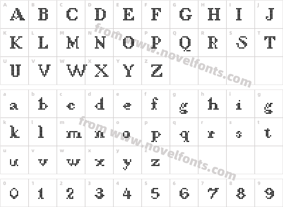 LLDCLCharacter Map