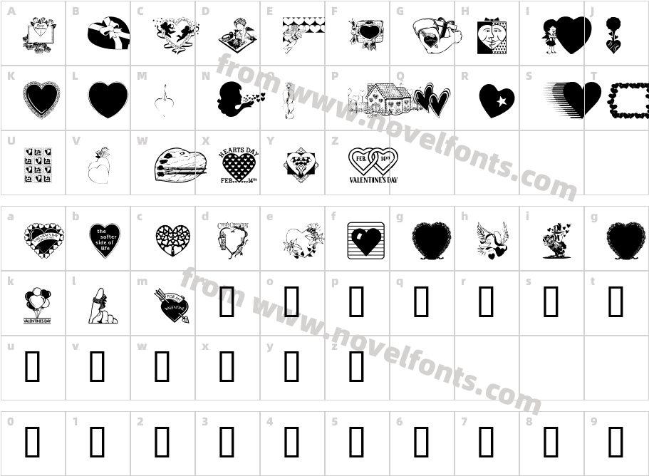 LM Valentines  1Character Map