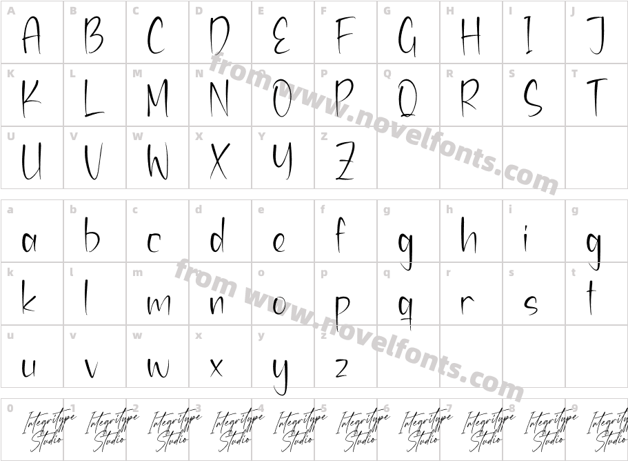 Antique Sunrise DEMO VERSIONCharacter Map