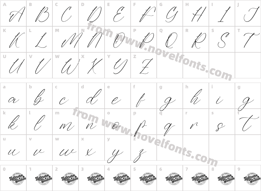 Antonila Bastian DEMO VERSIONCharacter Map