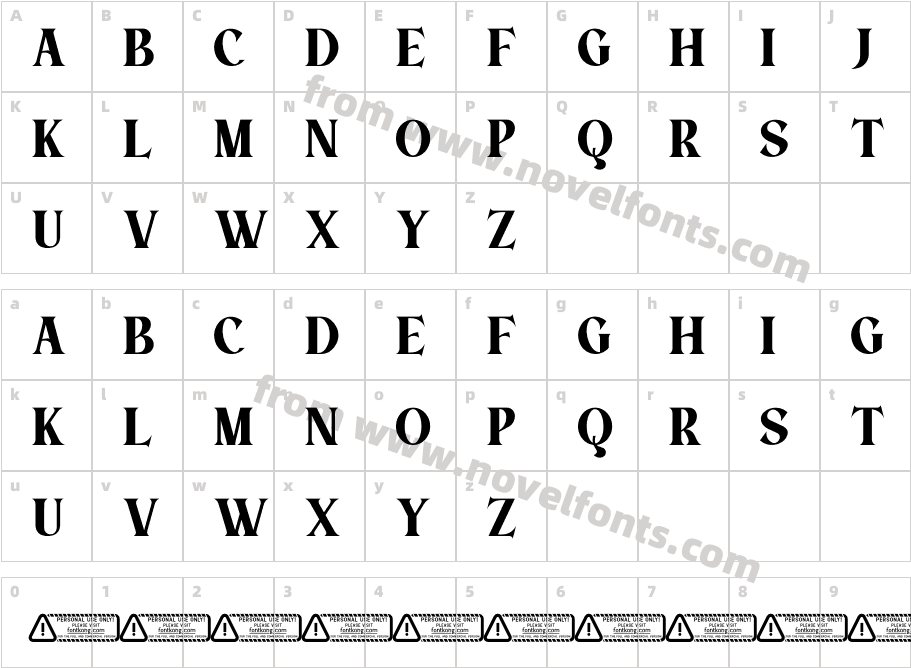 Aostora PERSONAL USE ONLY!Character Map