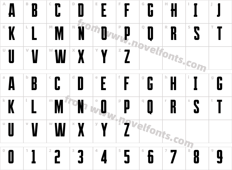 Apex RegularCharacter Map