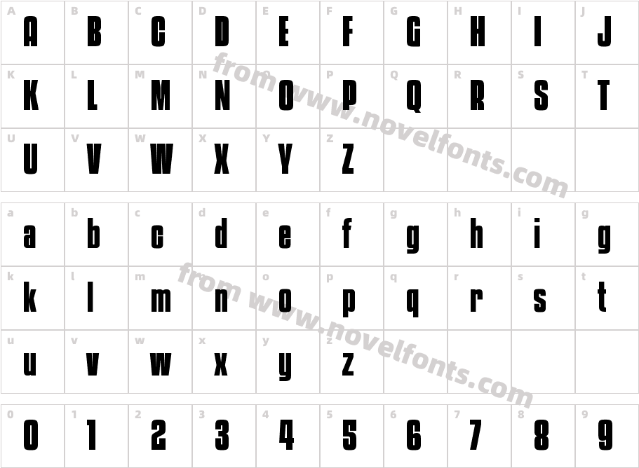Apollonia Pro BoldCharacter Map