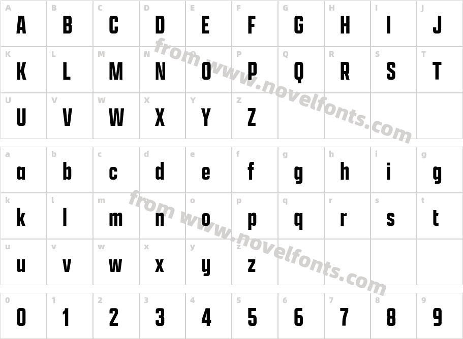 Apotek Comp SemiboldCharacter Map