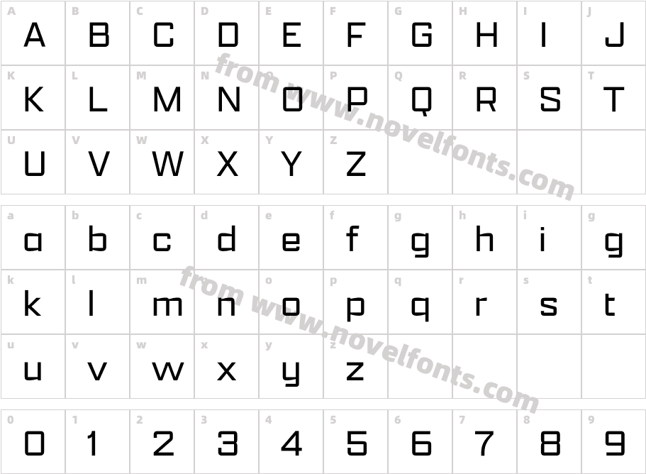 Apotek Extended Extra LightCharacter Map