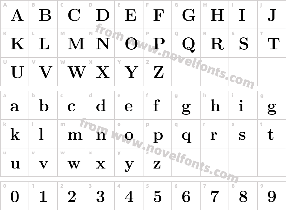 LMRoman12-BoldCharacter Map