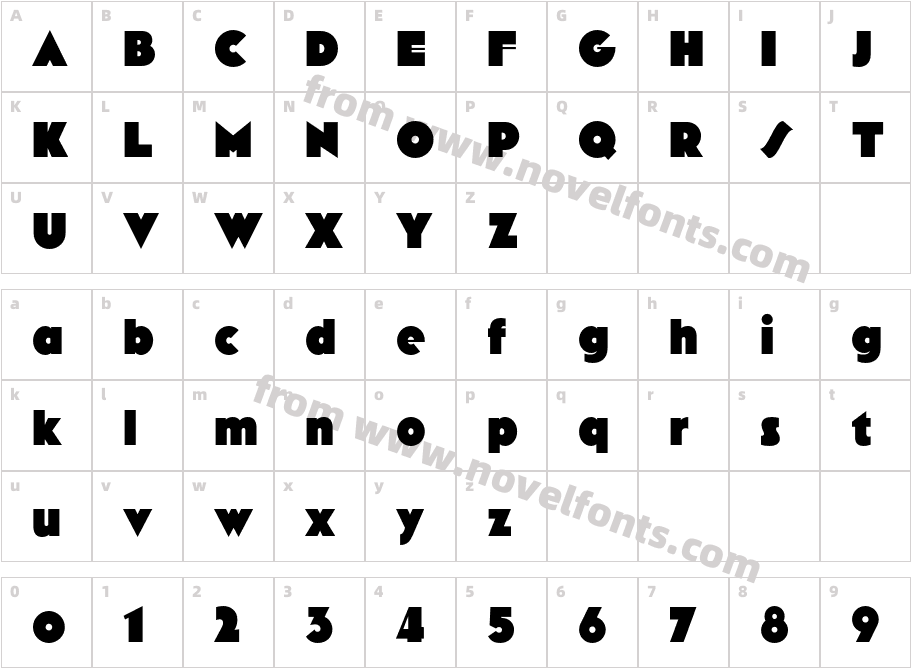 Arbotek UltraCharacter Map