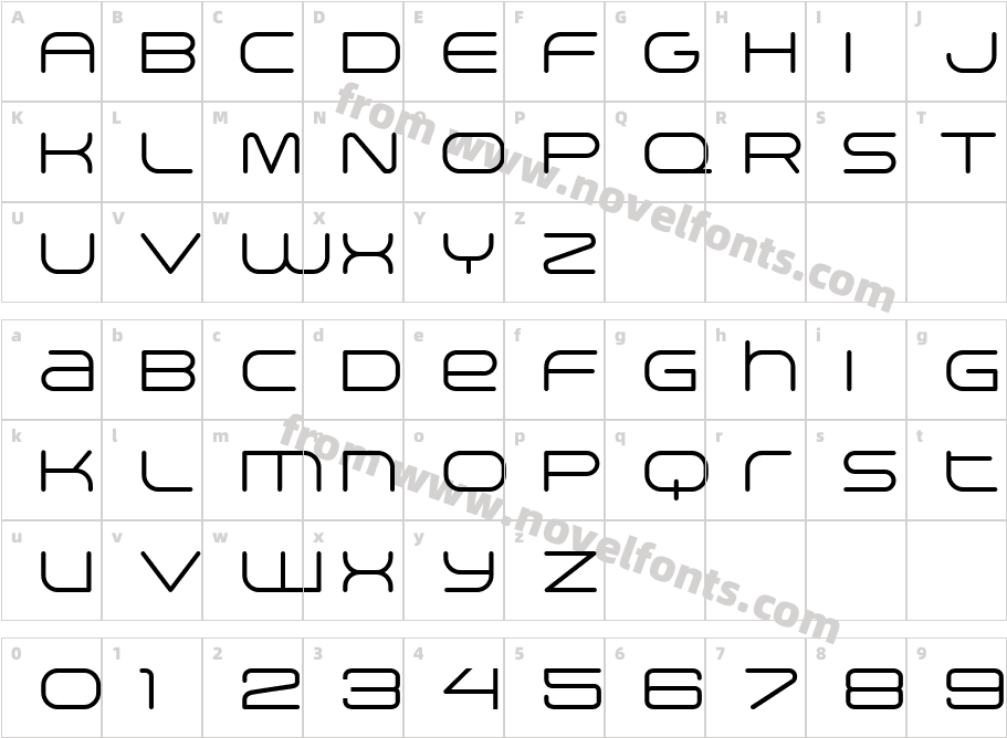Arkitech Round LightCharacter Map