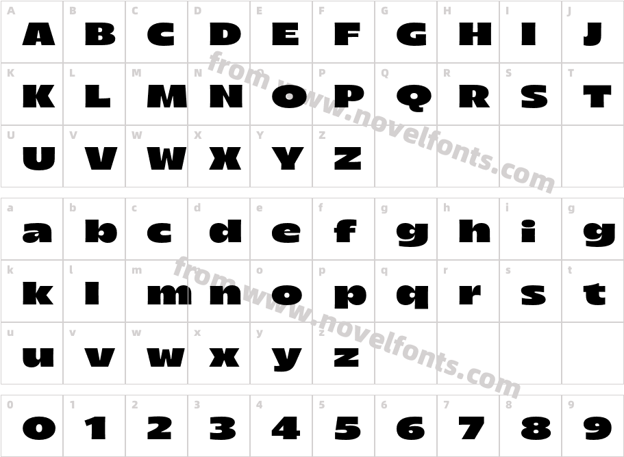 Arlen Expanded HeavyCharacter Map