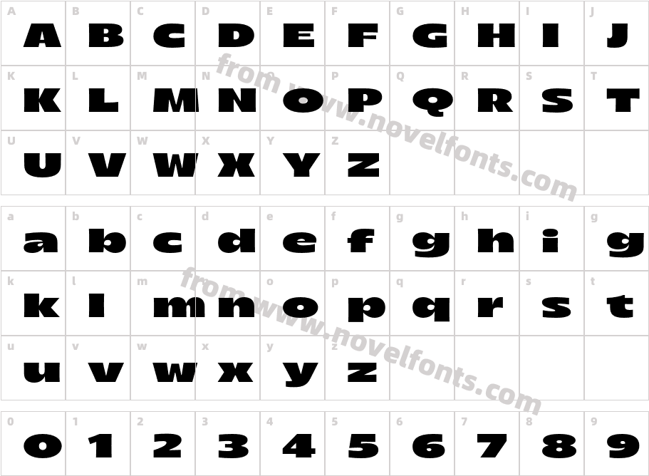Arlen Wide HeavyCharacter Map