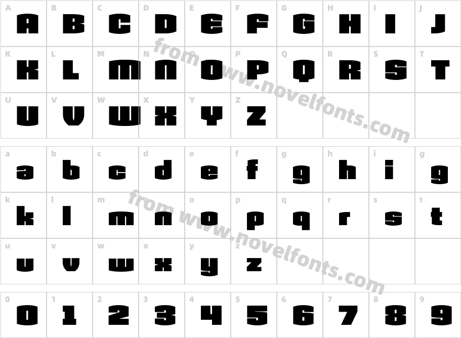 Armada BlackCharacter Map