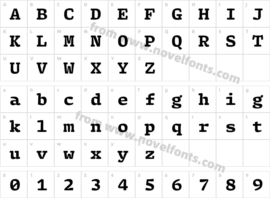 Array Mono BlackCharacter Map