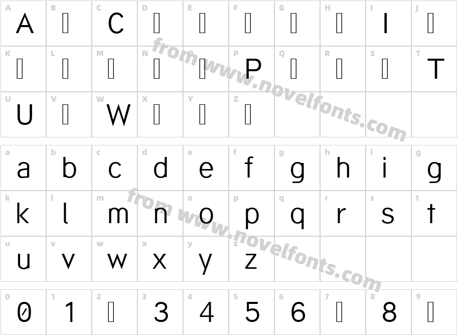 Arsapia LightCharacter Map