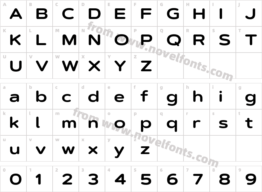 Artegra Soft Ex BoldCharacter Map