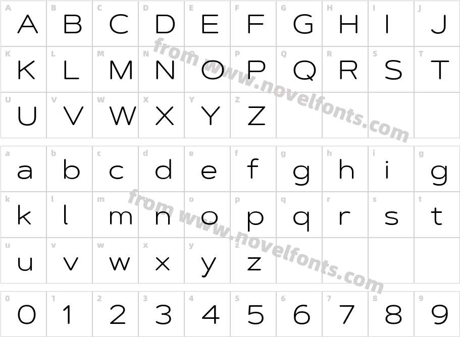 Artegra Soft Ex LightCharacter Map