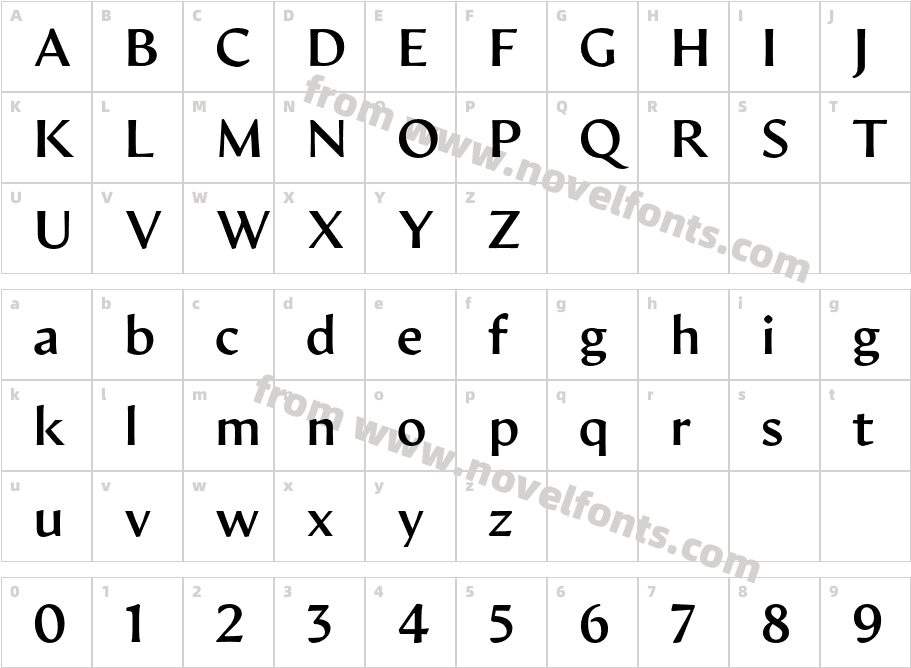 Artifex Hand CF Extra BoldCharacter Map