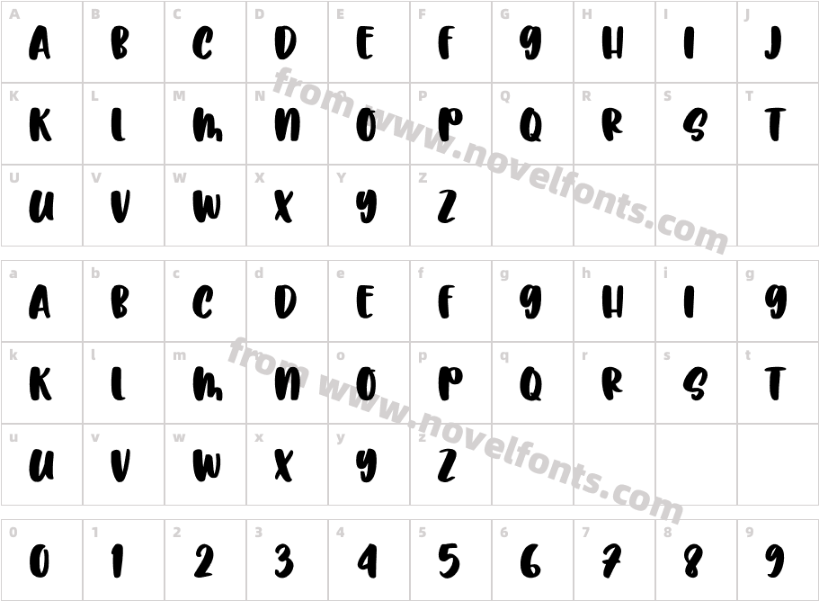 Artmy SolidCharacter Map