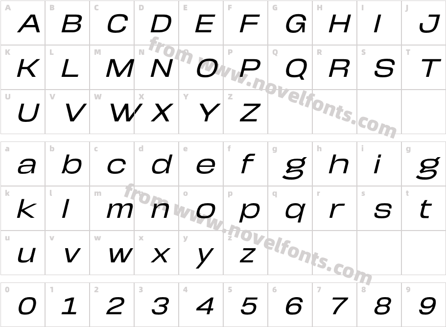 Arupala Grotesk W05 Medium ItCharacter Map
