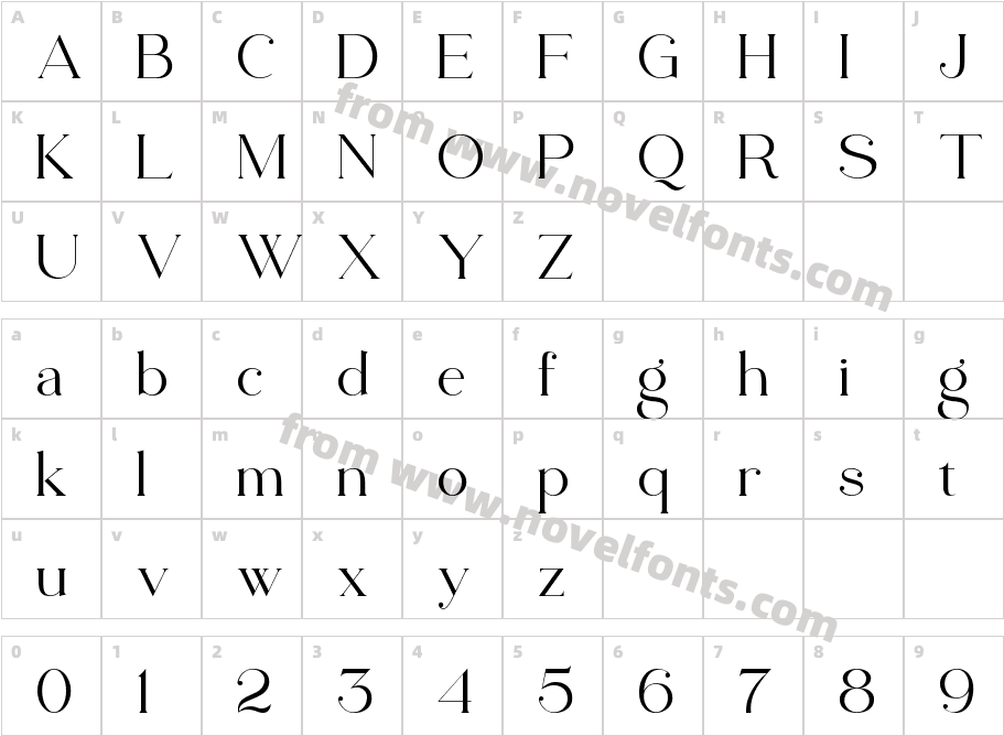 AsbiganCharacter Map