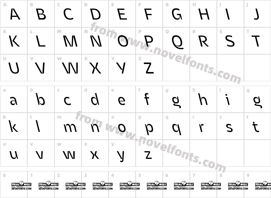 Asgard Trial Regular Backslant TrialCharacter Map