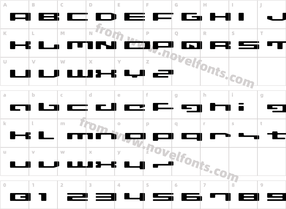 LVDC Disco02Character Map