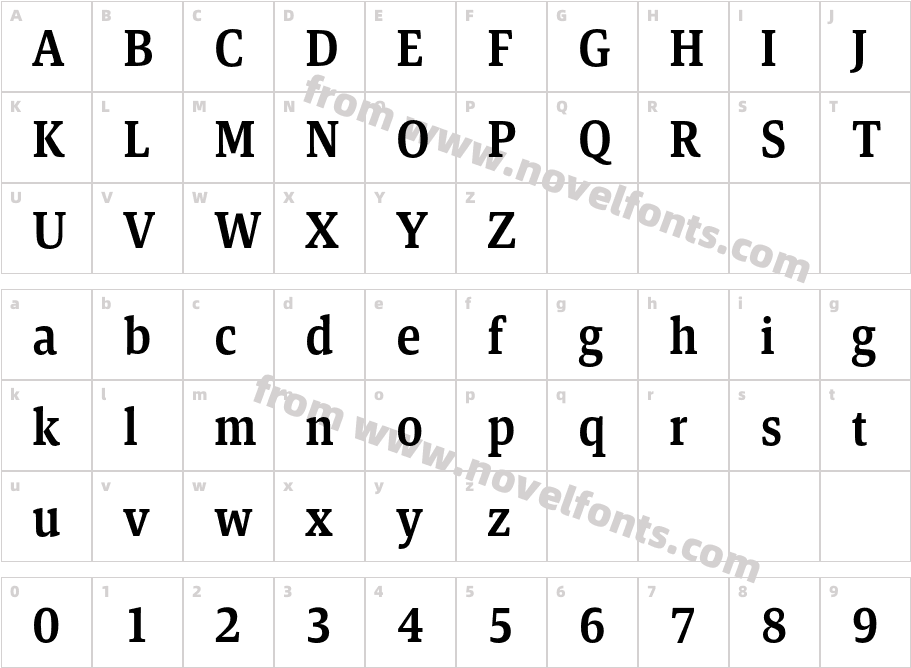 Askan Slim Demi BoldCharacter Map