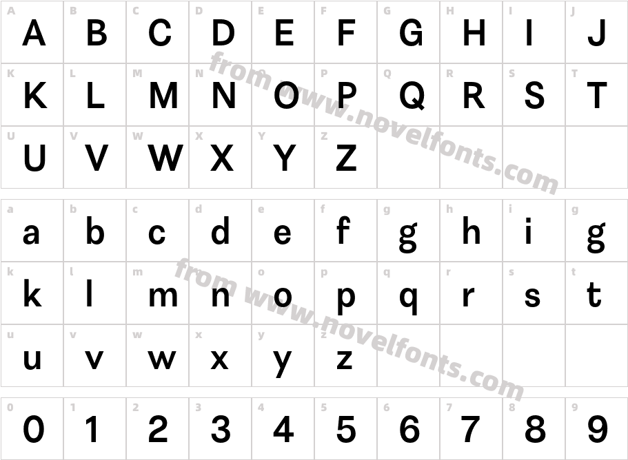 Astrid Grotesk BoldCharacter Map