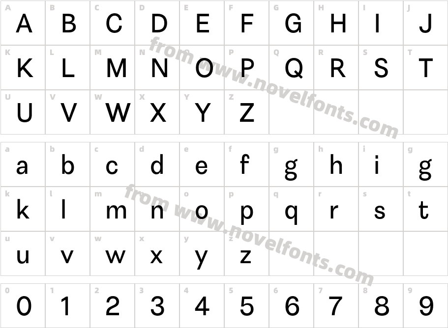 Astrid Grotesk MediumCharacter Map