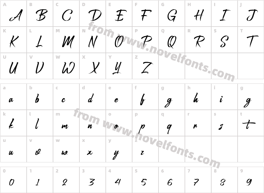 Astro Jack Free Personal Use ScriptCharacter Map