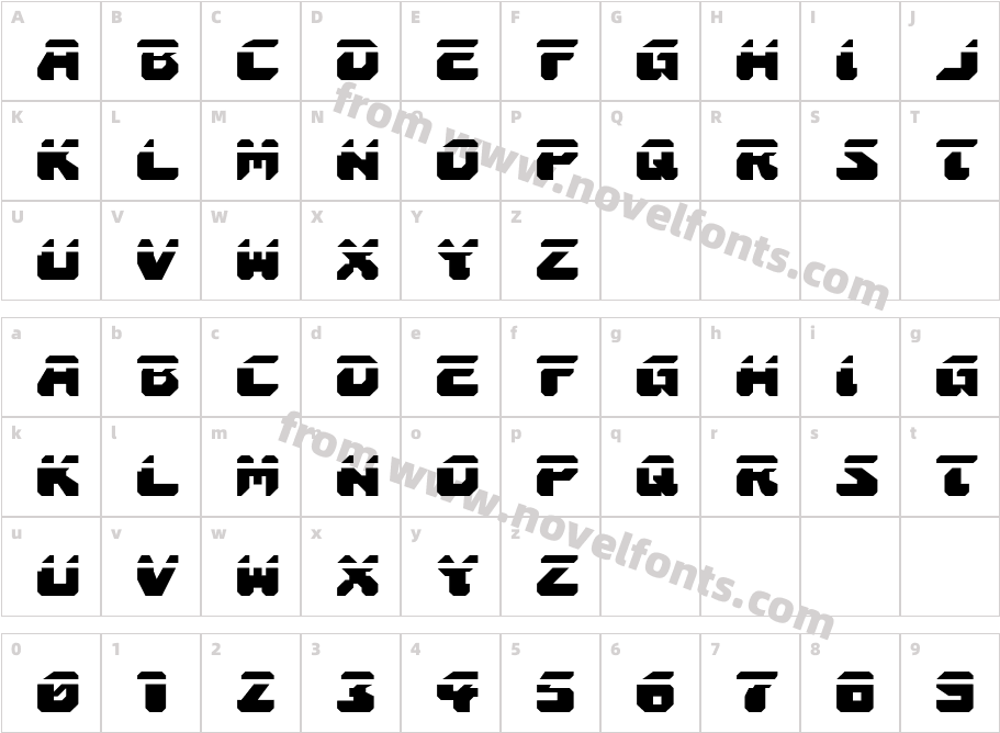Astropolis LaserCharacter Map