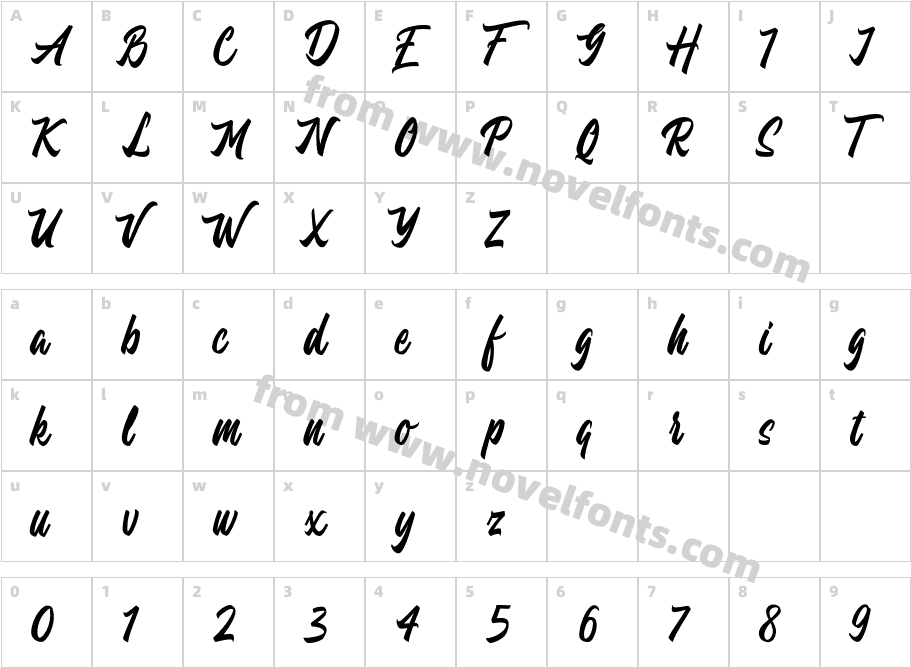Atshushi ScriptCharacter Map