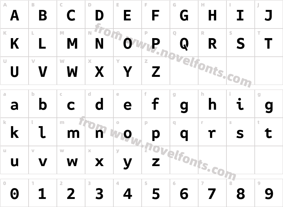 Attribute Text BoldCharacter Map