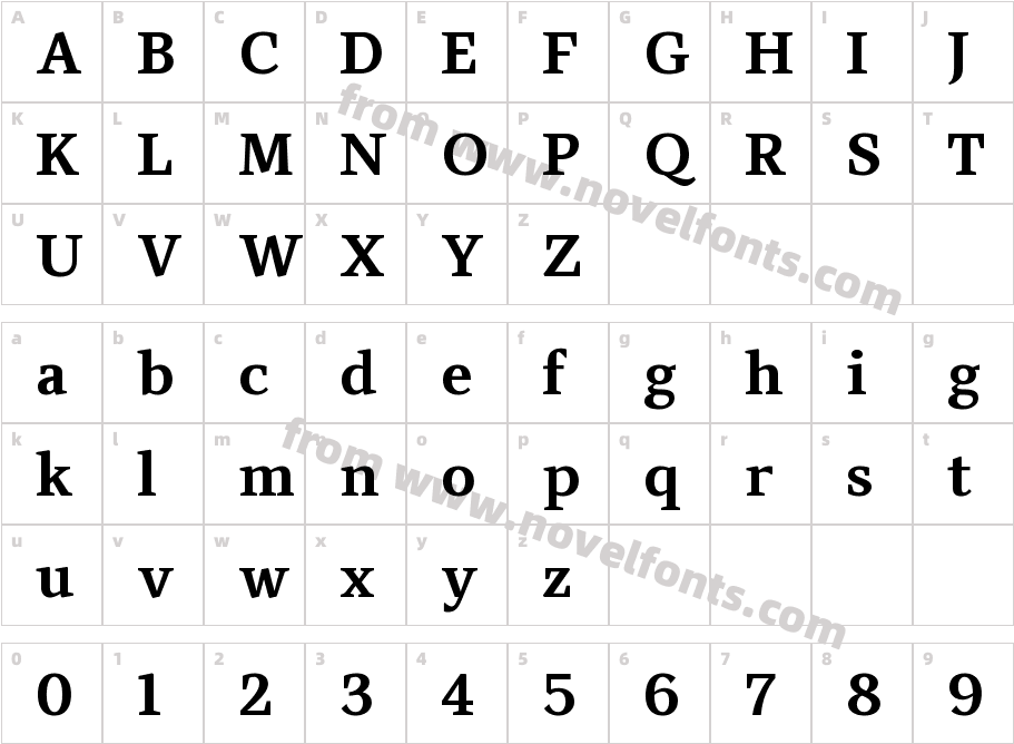 Audela Trial BoldCharacter Map