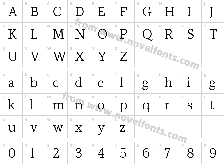 Audela Trial BookCharacter Map