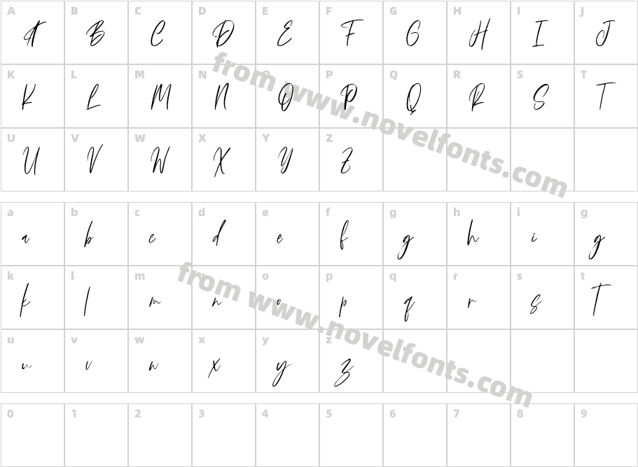 Augustin RegularCharacter Map