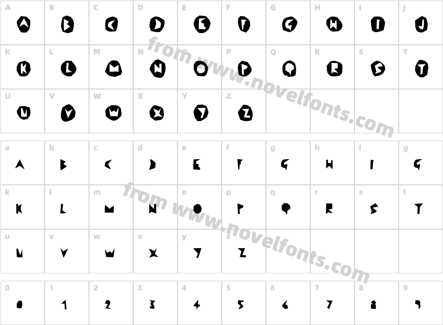 LaFabienneCharacter Map