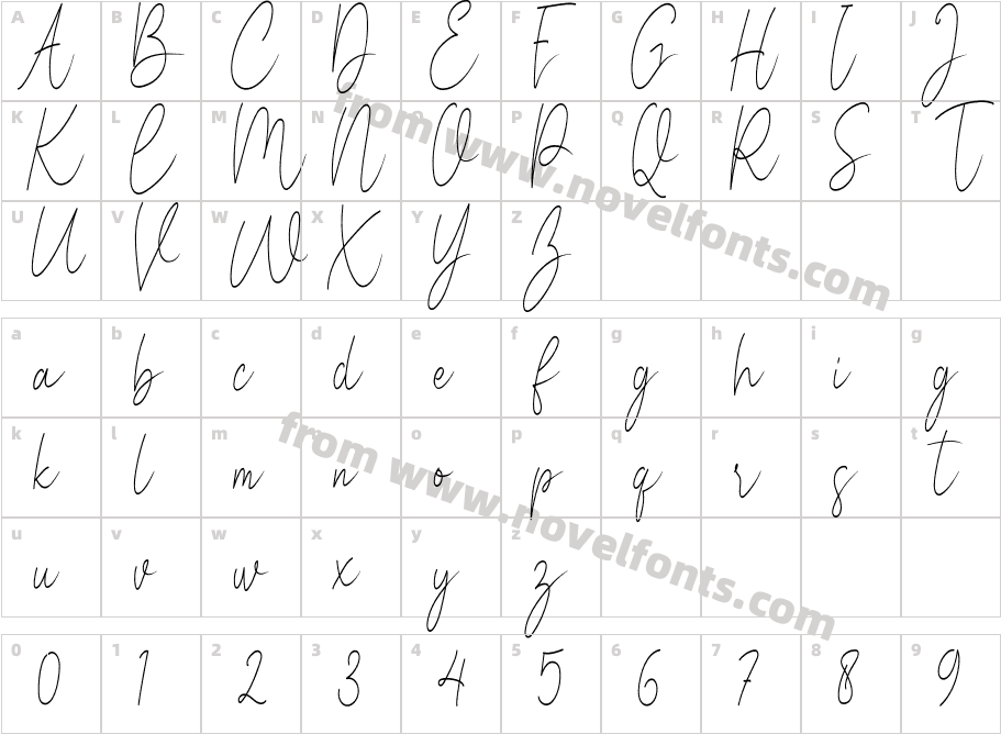 Autan Enllan RegularCharacter Map