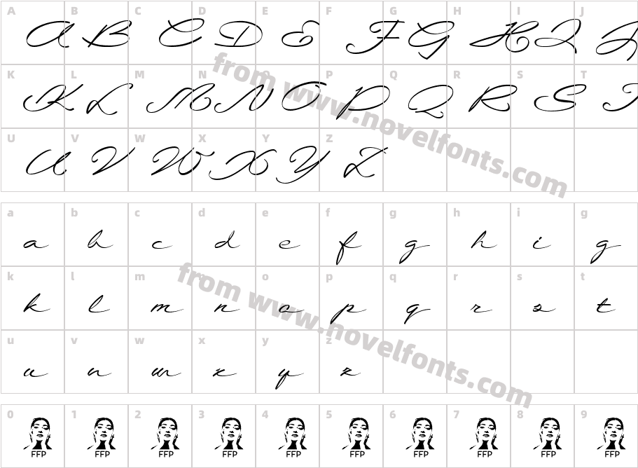 LaSonnambula-ffpCharacter Map