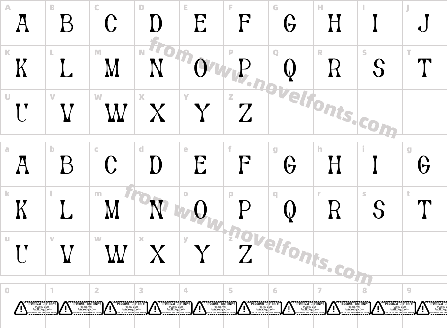 Autumn PERSONAL USE ONLY!Character Map