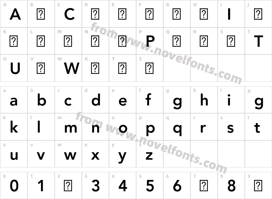 Avenir LT Pro 55 Roman BoldCharacter Map